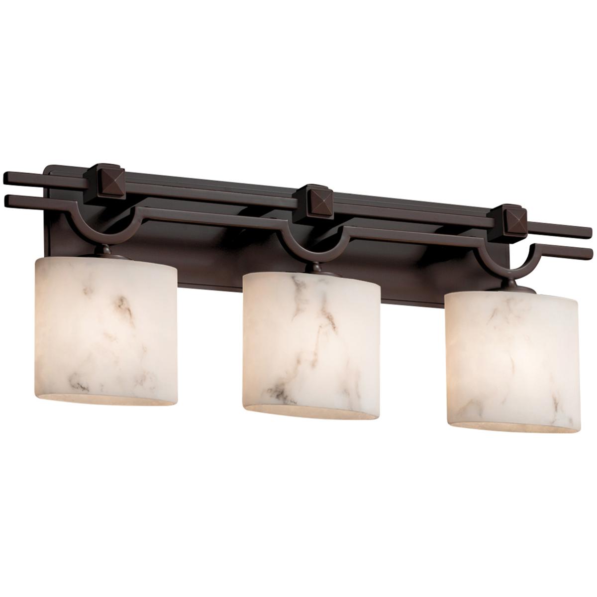 Justice Design FAL-8503-15-CROM-LED3-2100 LumenAria LED 29 inch Polished Chrome Bath Bar Wall Light in 2100 Lm LED, Square with Flat Rim, Argyle