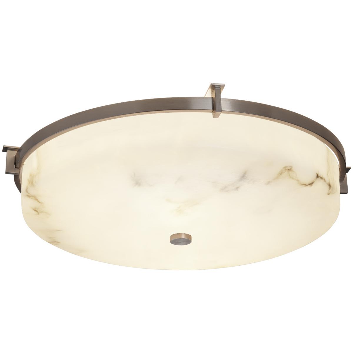 Justice Design FAL-8988-NCKL LumenAria LED 20.75 inch Brushed Nickel Flush-Mount Ceiling Light, Round