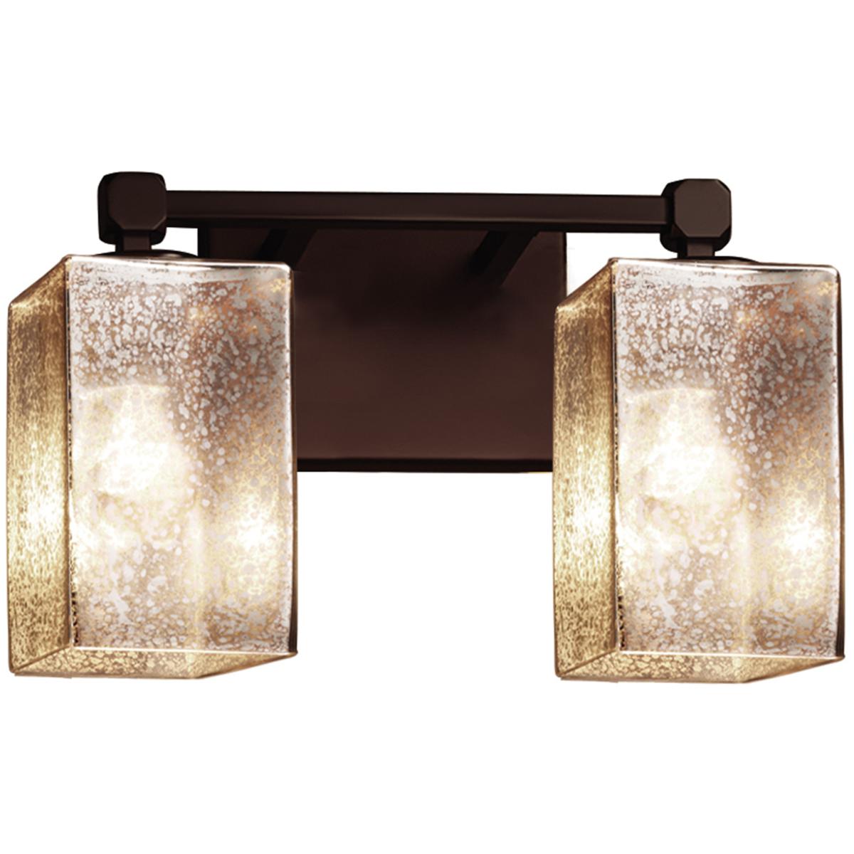 Justice Design FSN-8422-30-RBON-CROM-LED2-1400 Fusion LED 15.5 inch Polished Chrome Bath Vanity Light Wall Light in 1400 Lm LED, Oval, Ribbon Fusion