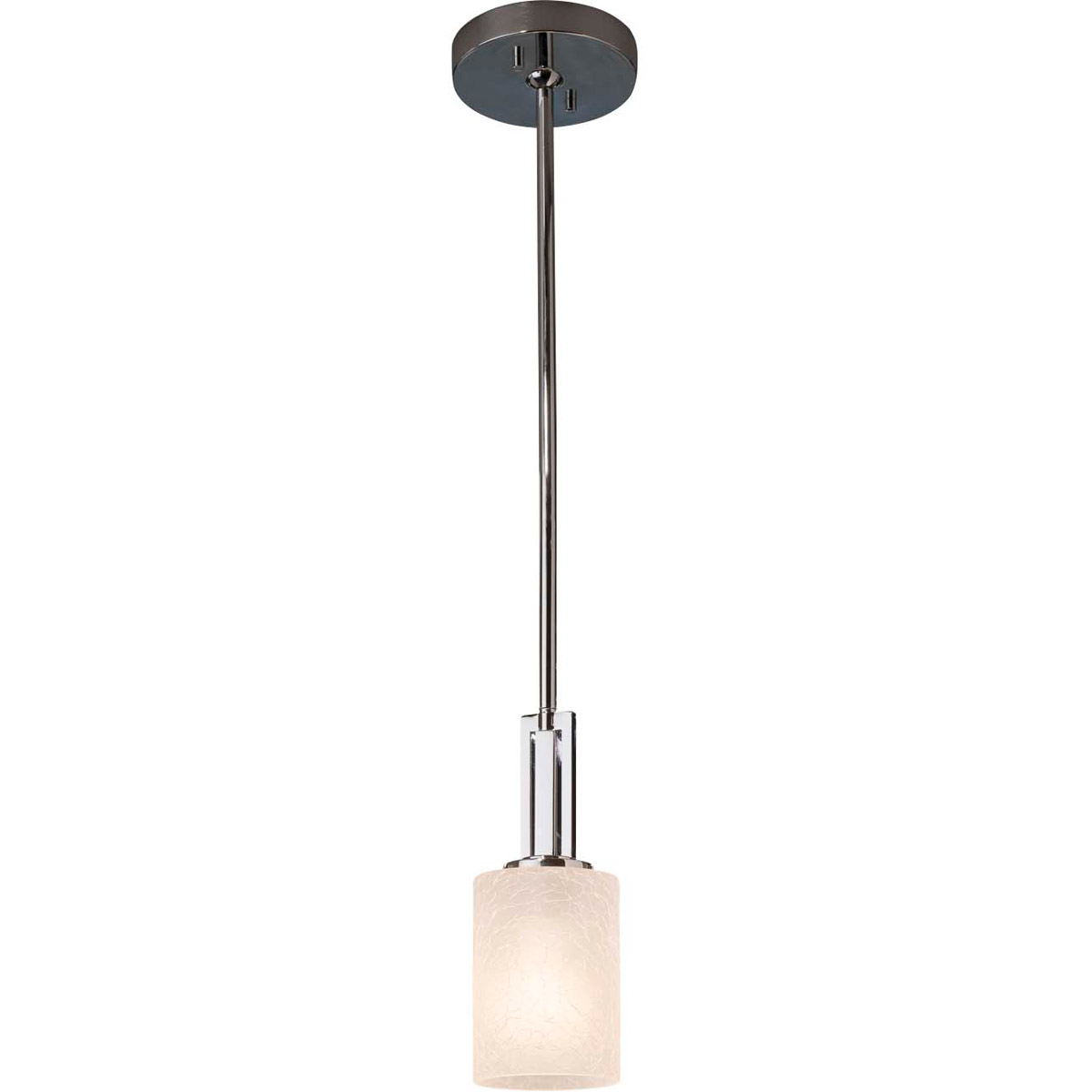 Justice Design FSN-8445-15-WEVE-NCKL Fusion Pendant Ceiling Light in Brushed Nickel, Square with Flat Rim, Incandescent, Weave Fusion