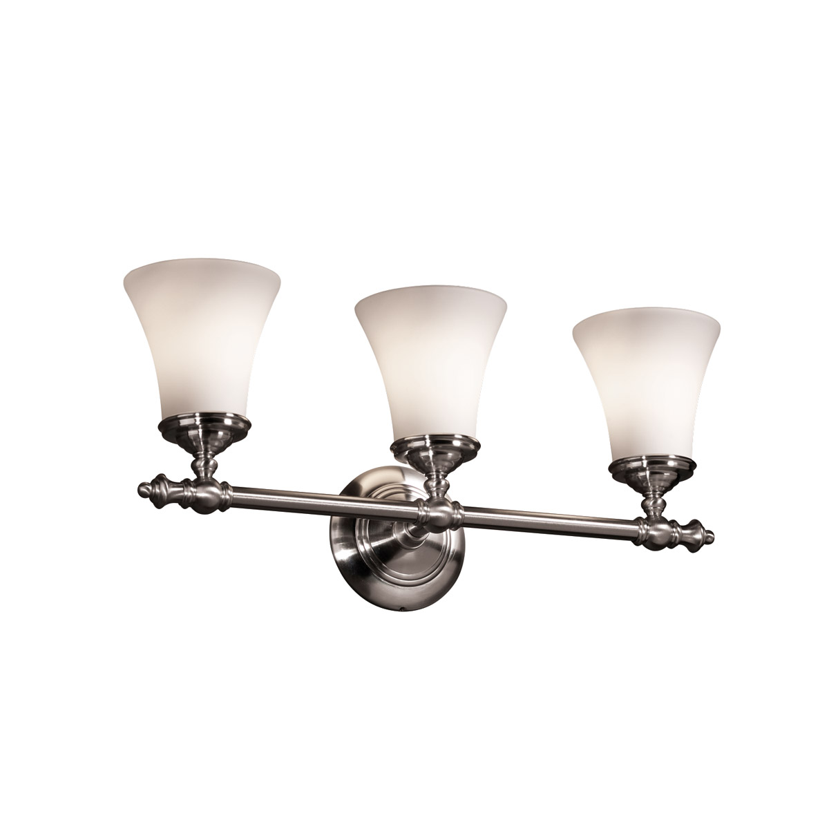 Justice Design FSN-8523-20-MROR-CROM-LED3-2100 Fusion LED 22.75 inch Polished Chrome Bath Bar Wall Light in 2100 Lm LED, Mercury Fusion