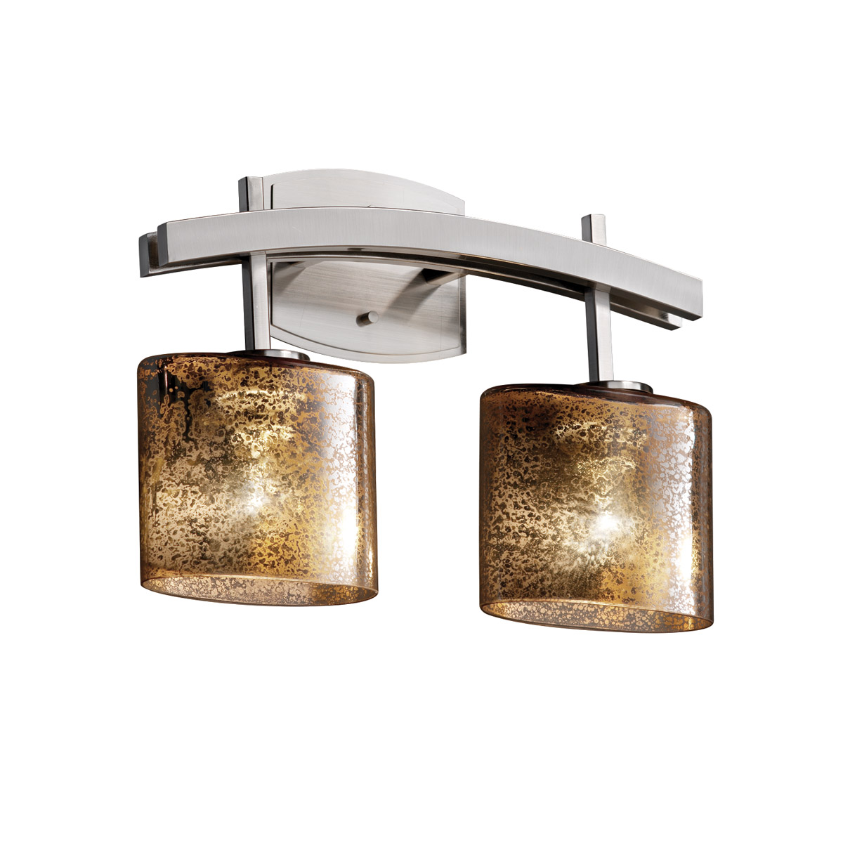 Justice Design FSN-8592-30-WEVE-DBRZ-LED2-1400 Fusion LED 15.5 inch Dark Bronze Bath Bar Wall Light in 1400 Lm LED, Oval, Weave Fusion, Archway