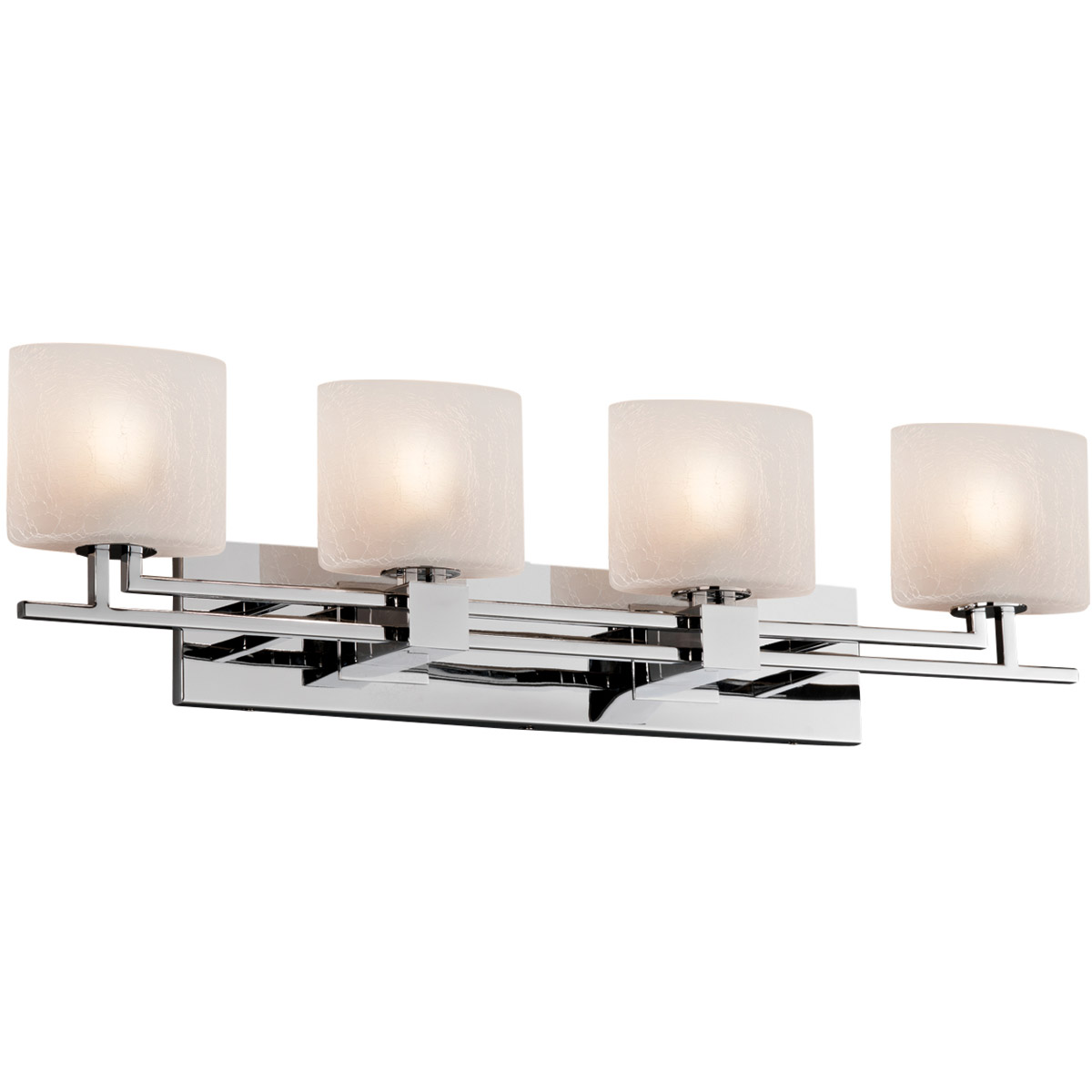 Justice Design FSN-8704-30-WEVE-DBRZ-LED4-2800 Fusion LED 36.5 inch Dark Bronze Bath Bar Wall Light in 2800 Lm LED, Oval, Weave Fusion, Aero