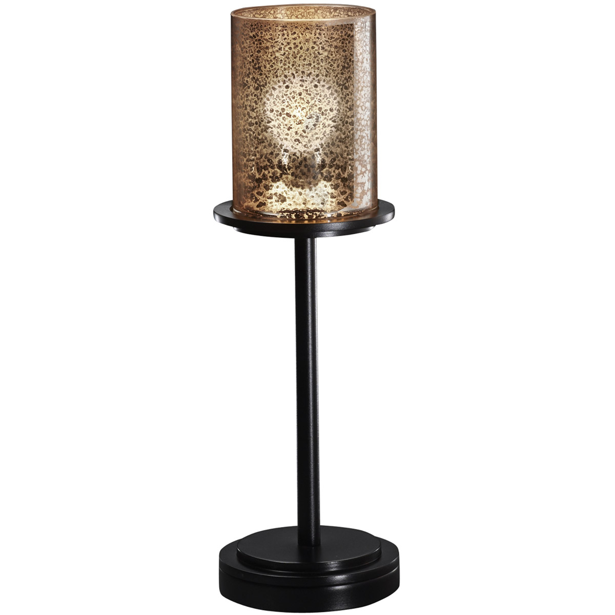 Justice Design FSN-8799-10-MROR-MBLK-LED1-700 Fusion 16 inch Matte Black Table Lamp Portable Light