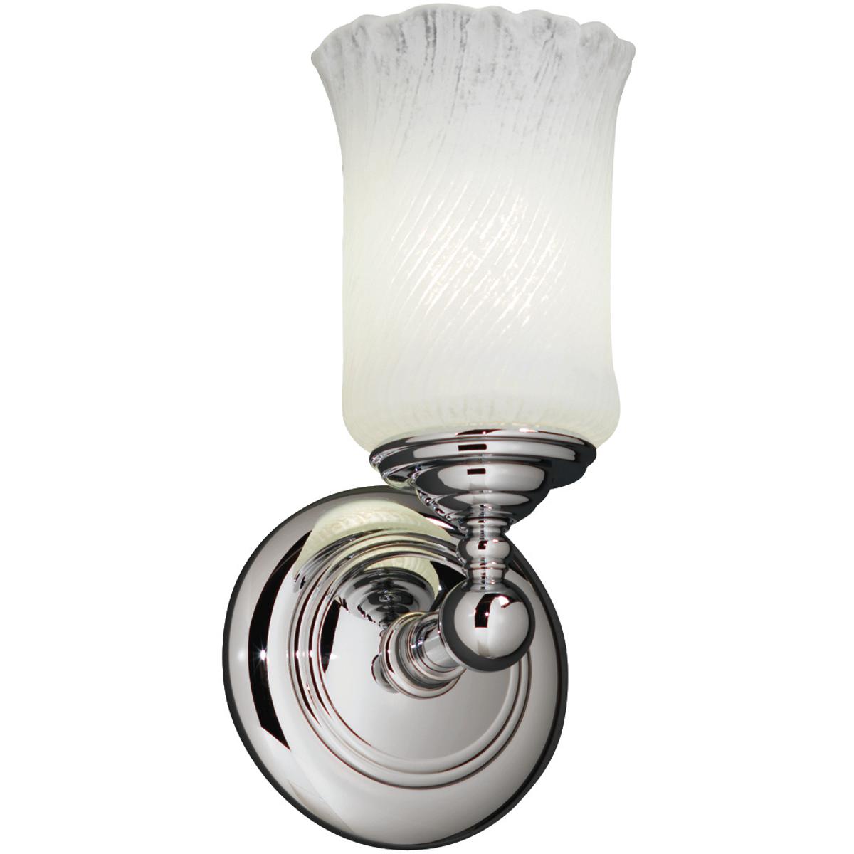 Justice Design GLA-8521-16-WHTW-NCKL-LED1-700 Veneto Luce LED 5.5 inch Brushed Nickel Wall Sconce Wa