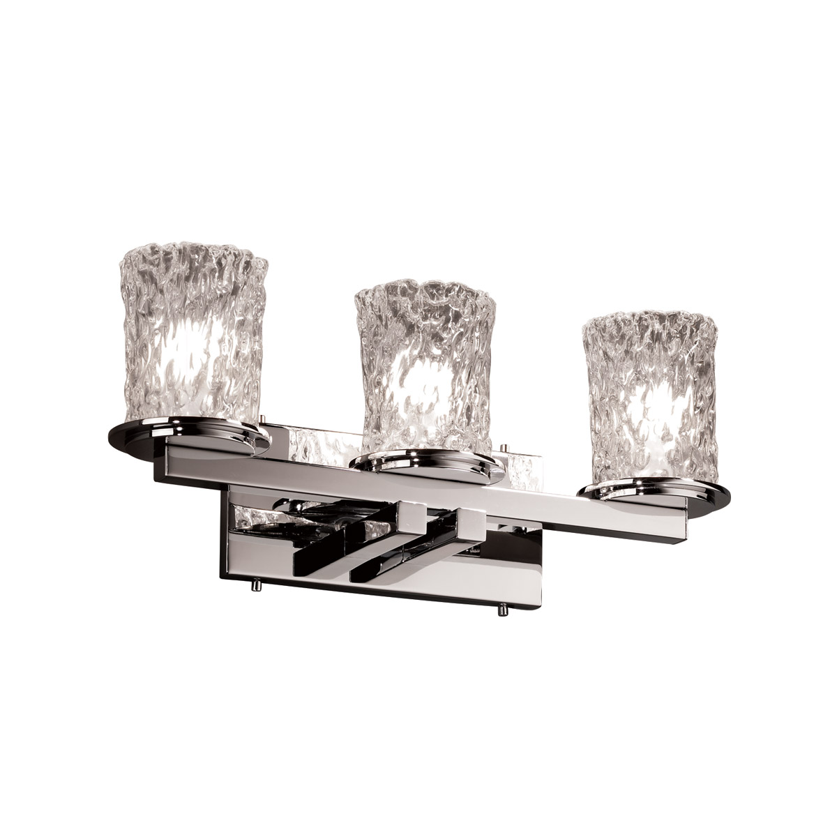 Justice Design GLA-8773-16-WHTW-DBRZ-LED3-2100 Veneto Luce LED 21 inch Dark Bronze Bath Bar Wall Light in 2100 Lm LED, Whitewash (Veneto Luce), Dakota