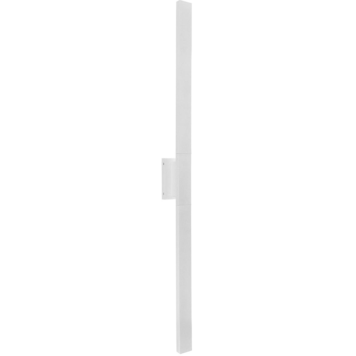 Justice Design NSH-7658W-WHTE Zarai Family 60 inch Matte White Outdoor Wall Sconce in 3" D x 4.5" W x 60" H, EVOLV