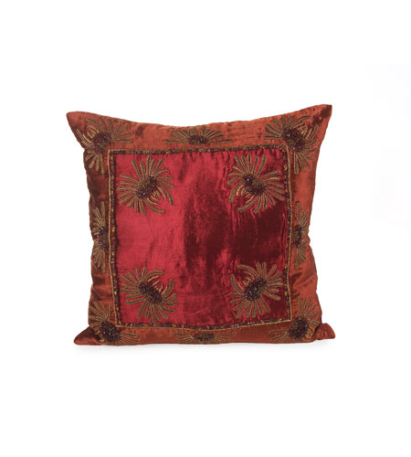 Pillow Décor in Burnt Orange And Wine JRS 03 3248