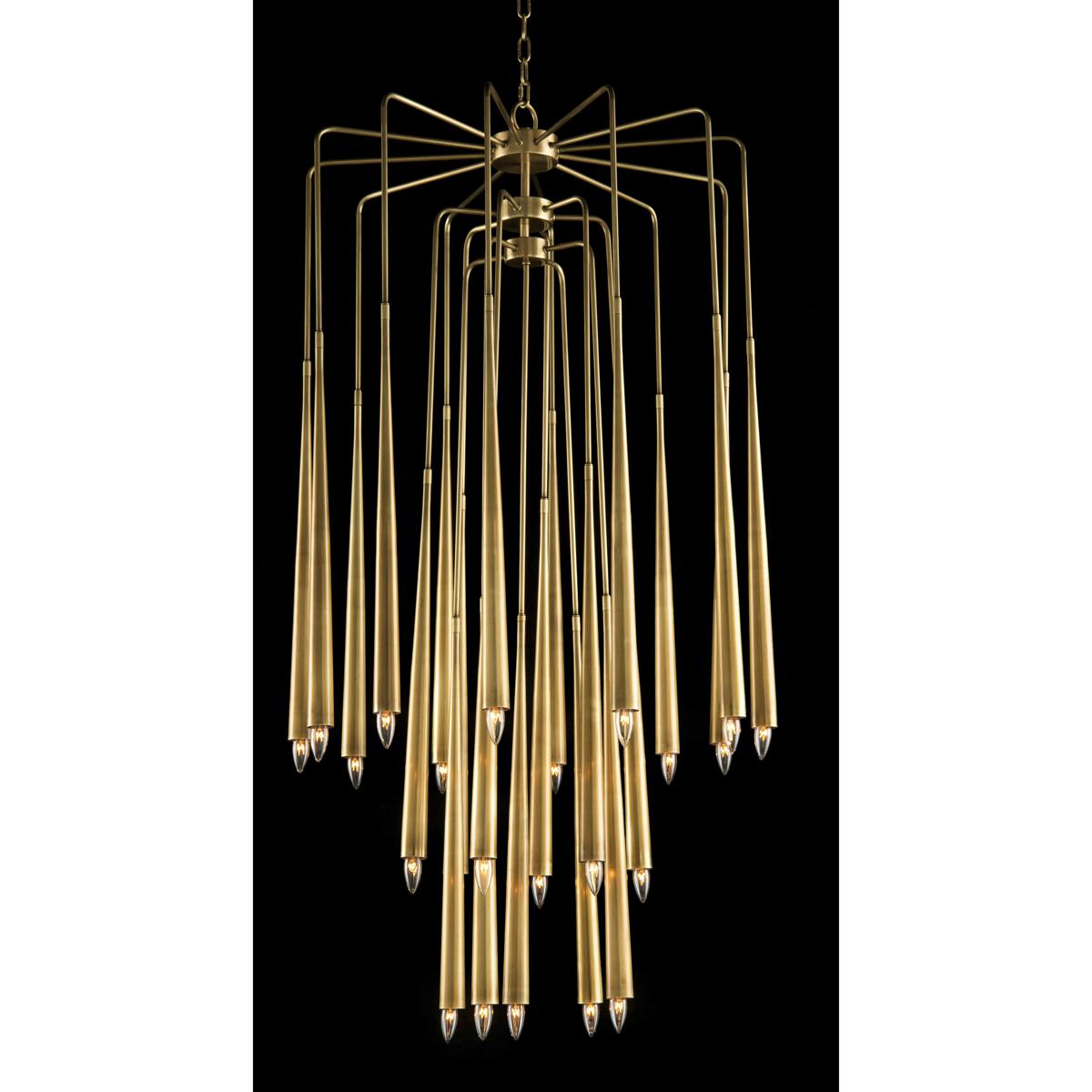 John-Richard AJC-9085 Hans 23 Light Brass Chandelier Ceiling Light
