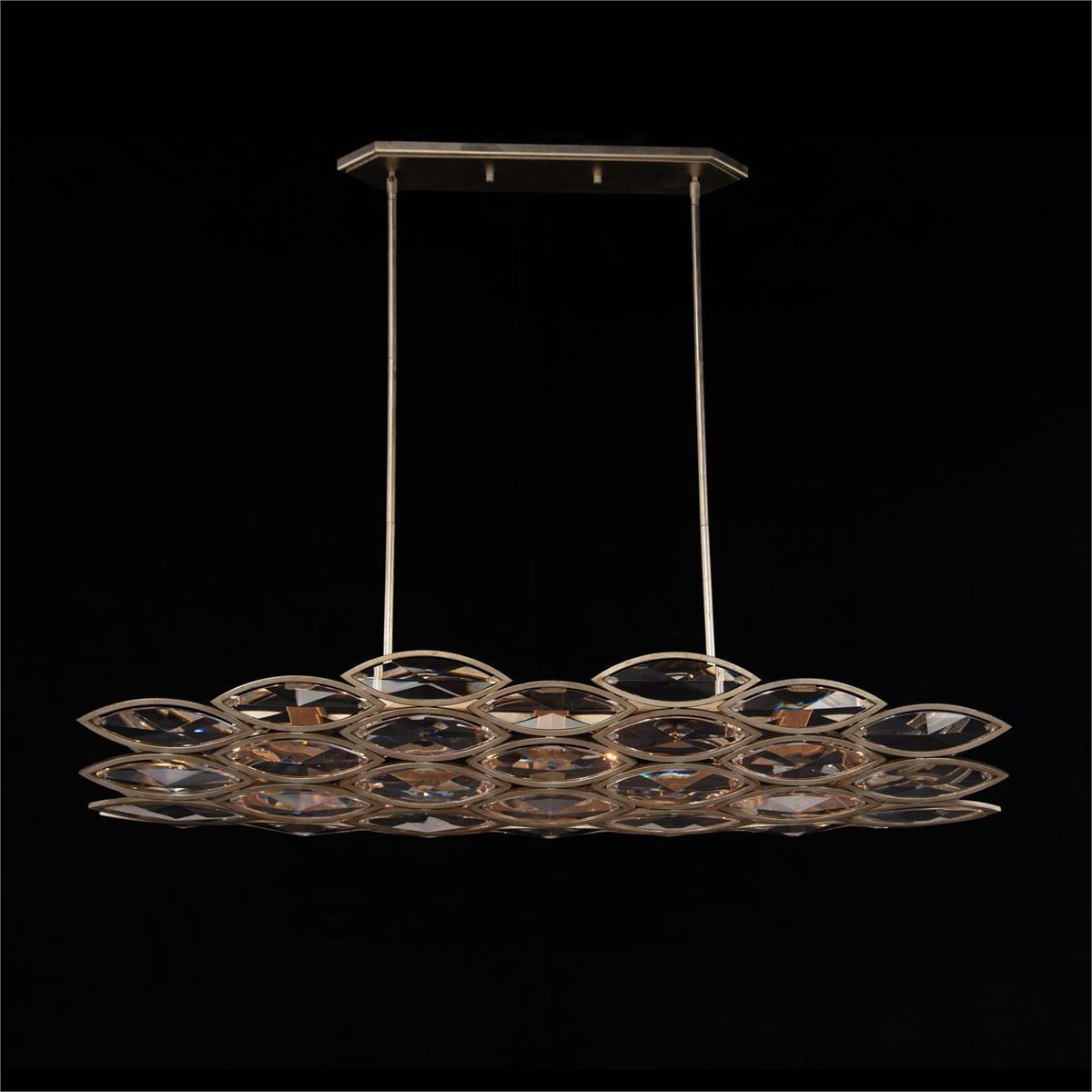 John-Richard AJC-9419 Petaline 6 Light 59.5 inch Horizontal Chandelier Ceiling Light