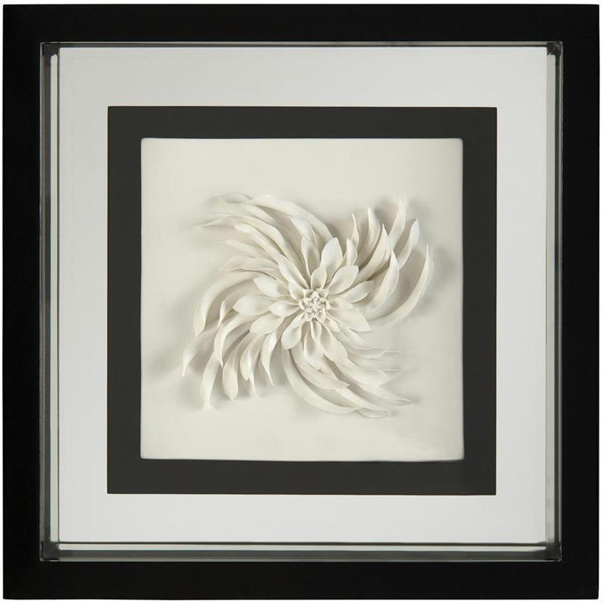 John-Richard GBG-2504A Porcelain Flower I Black and White Giclees, Floral