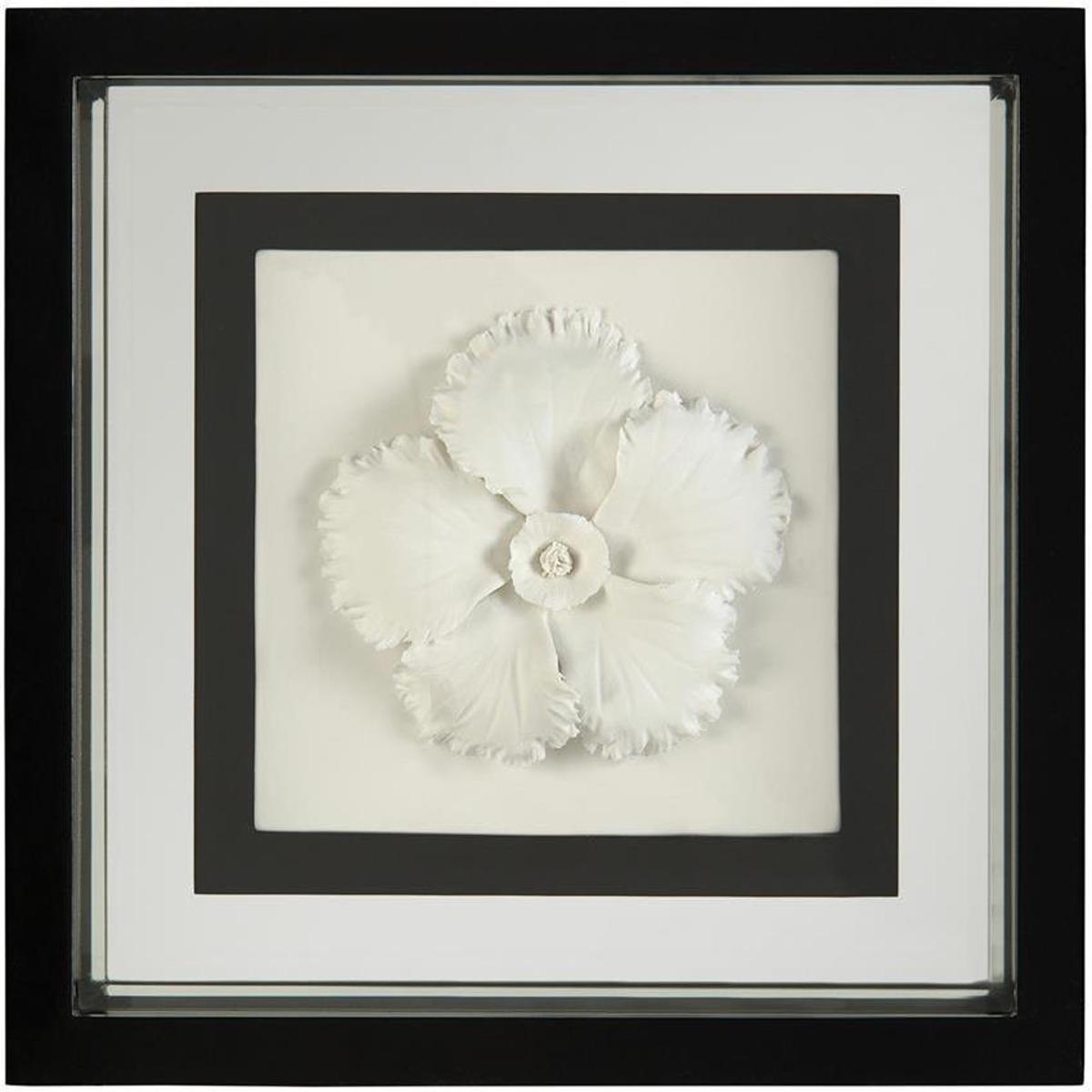 John-Richard GBG-2504B Porcelain Flower II Black and White Giclees, Floral
