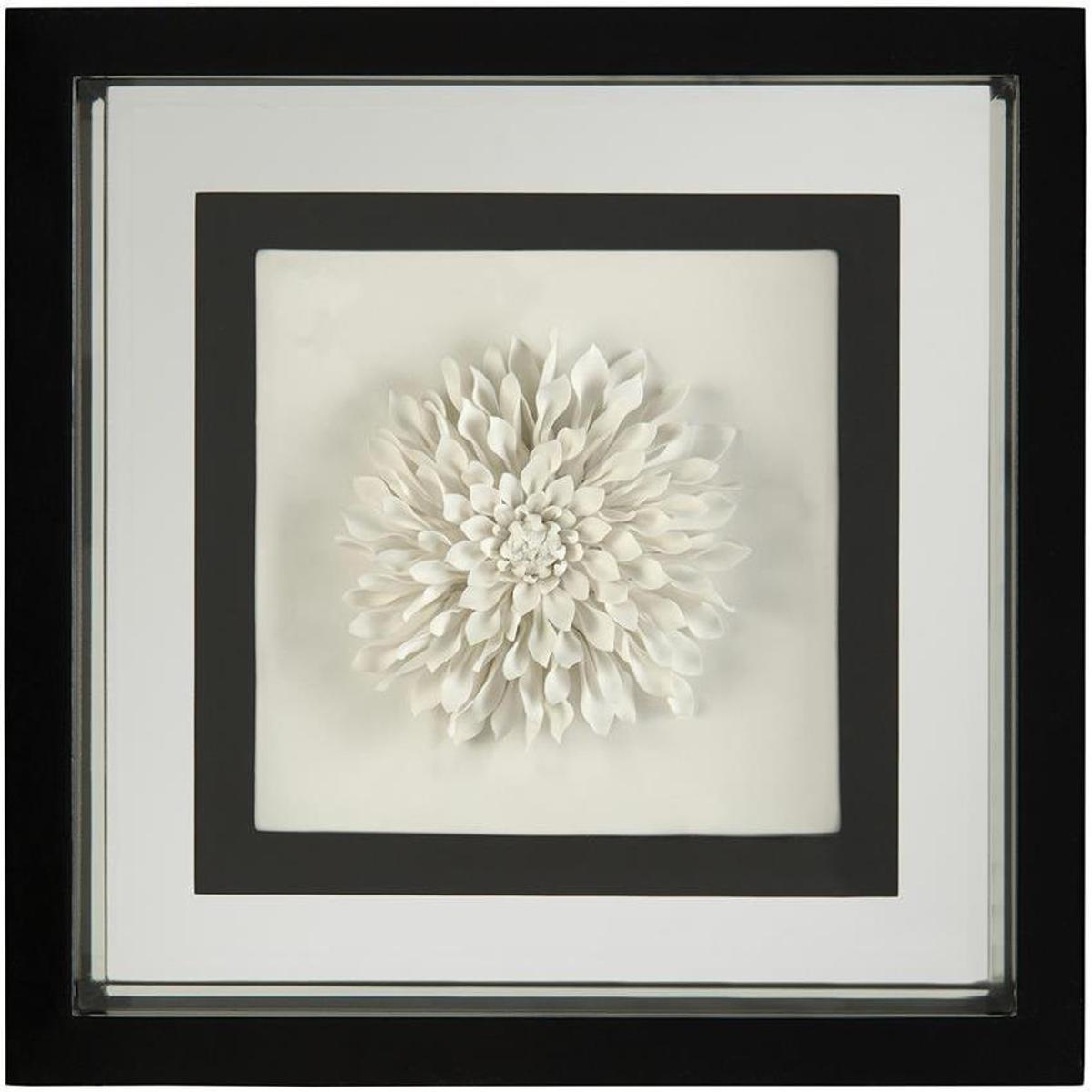 John-Richard GBG-2504C Porcelain Flower III Black and White Giclees, Floral