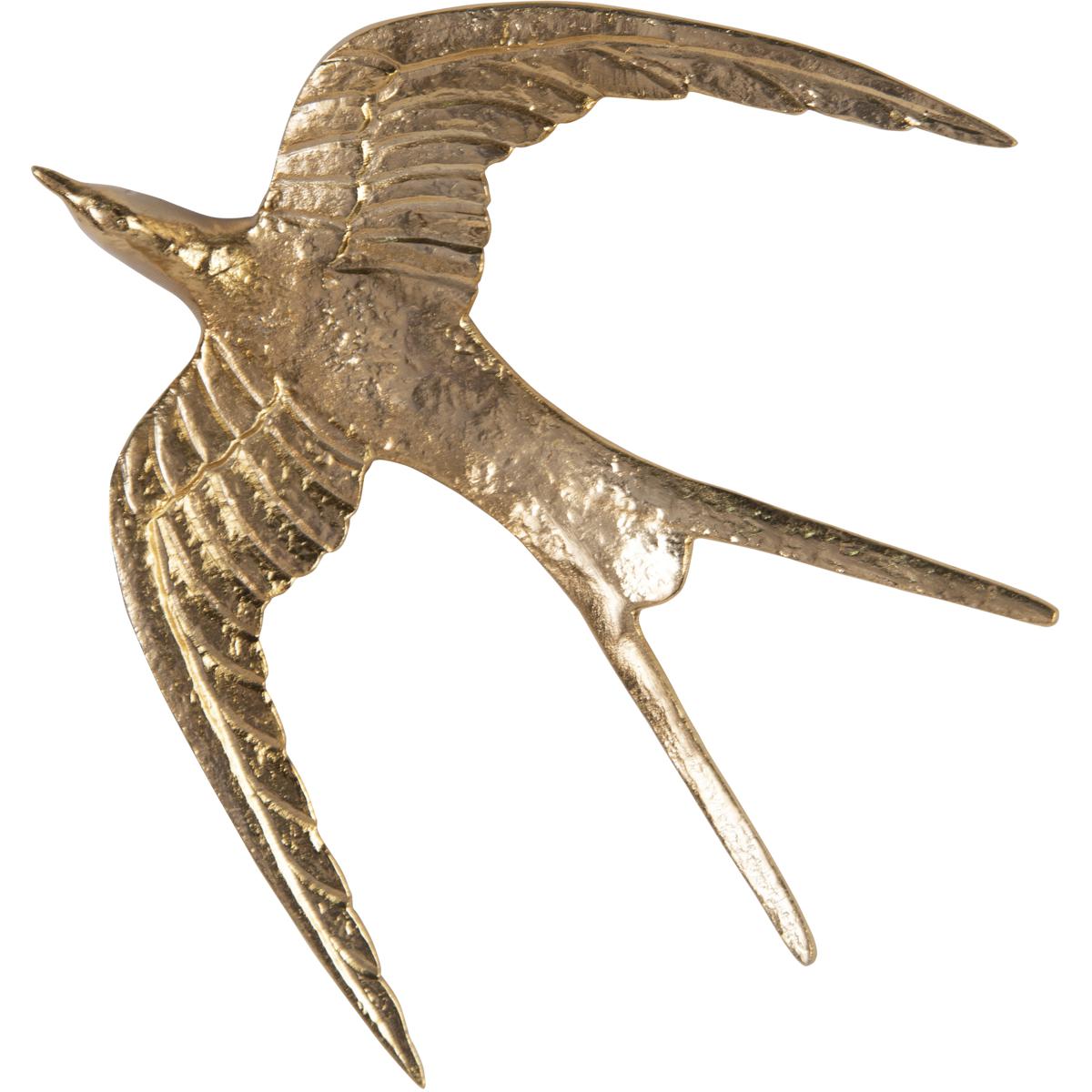 John-Richard GBG-2790S3 Set of Three Brass Birds in Flight Polished Brass Accent Wall Decor