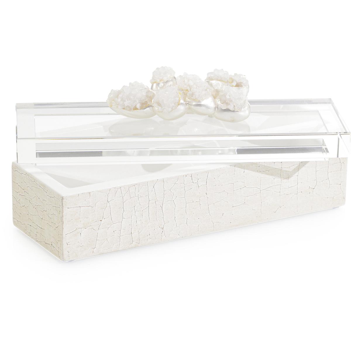John-Richard JRA-14596 Encased Quartz Box II 12.5 inch Textured Boxes