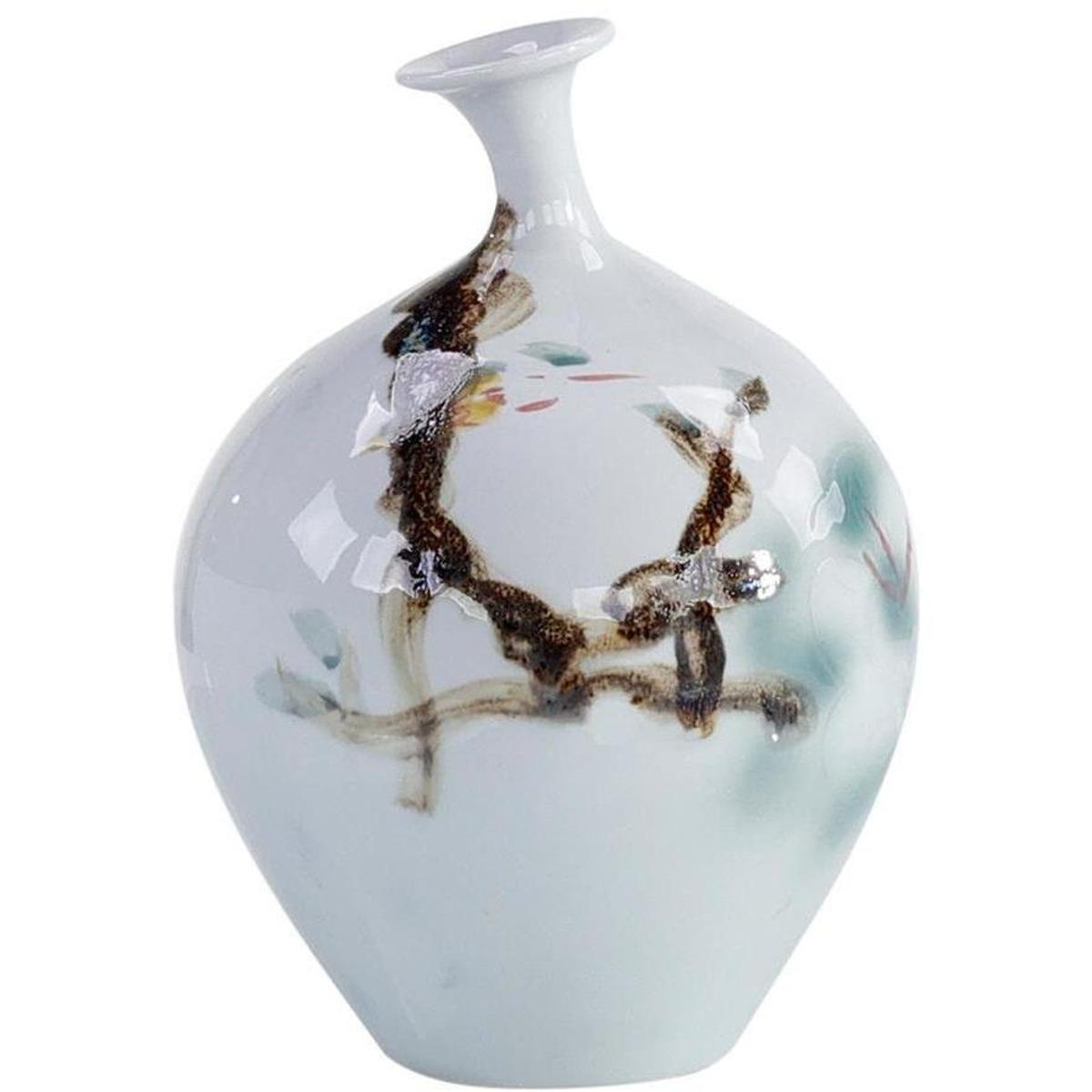 John-Richard JRA-15390 Painted Grove 10 X 7 inch Vase