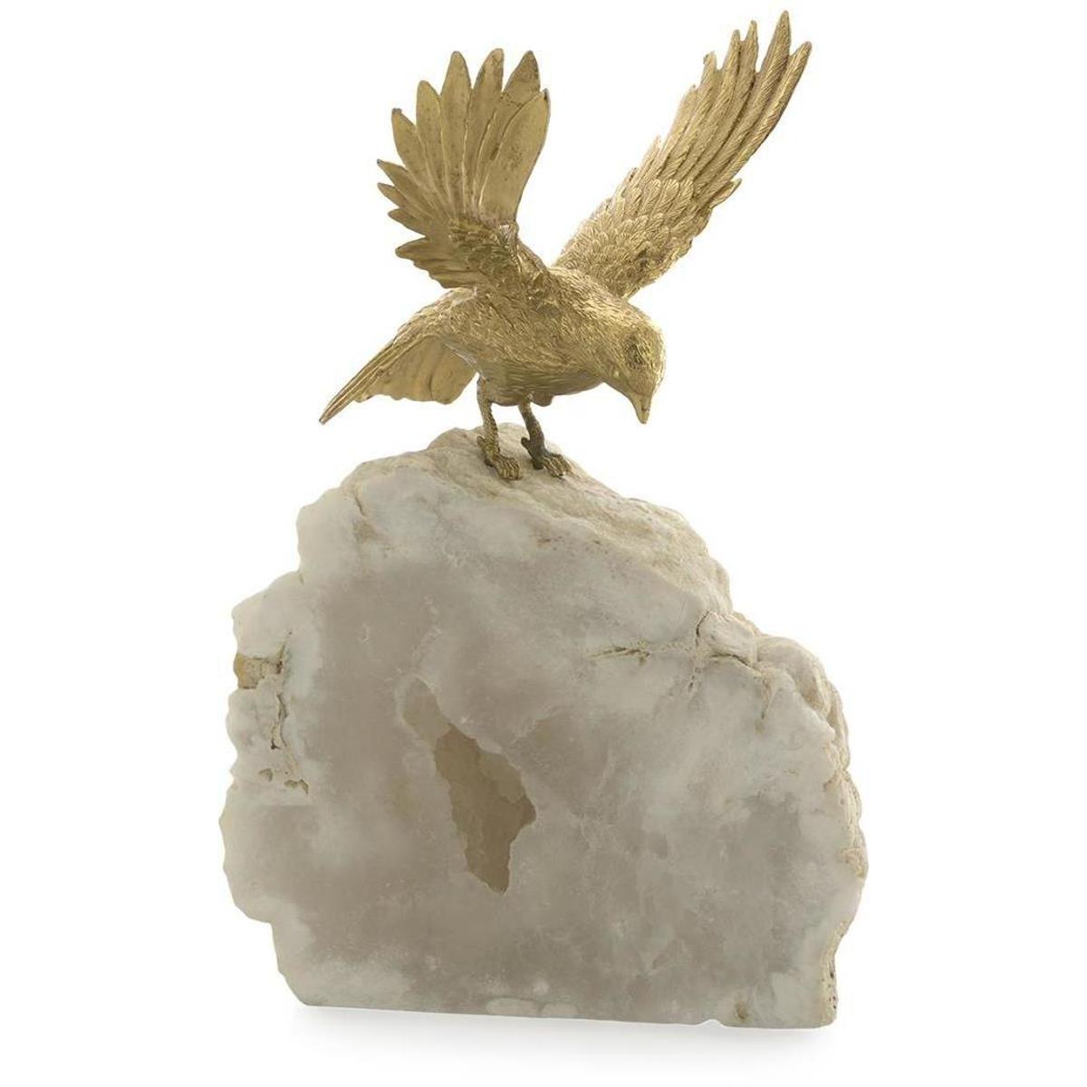 John-Richard JRA-16114 Bird of Prey 10 X 6.5 inch Sculpture, on Quartz