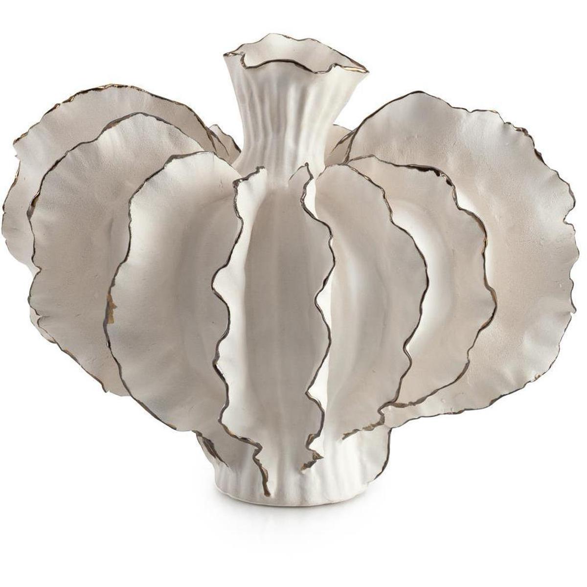 John-Richard JRA-16234 Rippling Porcelain 13 X 10 inch Vase