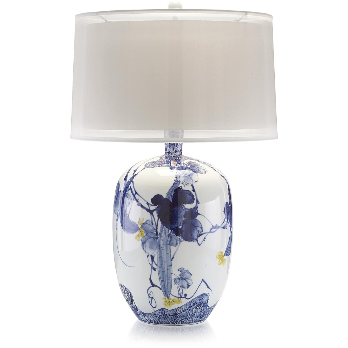 Lighting New York R-JRL-8854 John-Richard Leah Blue Table Lamp Portable Light JRL-8854 - Open Box