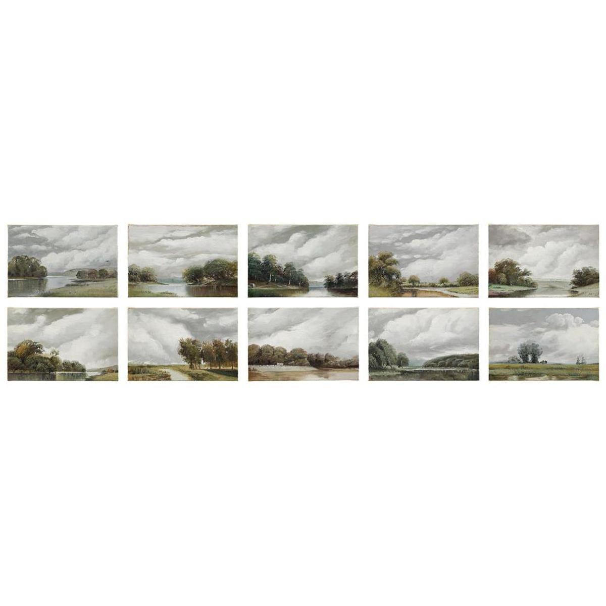 John-Richard JRO-3400S10 Tony Fey's Nature Walk 9.25 X 6 inch Paintings, Set of 10 (A-J)