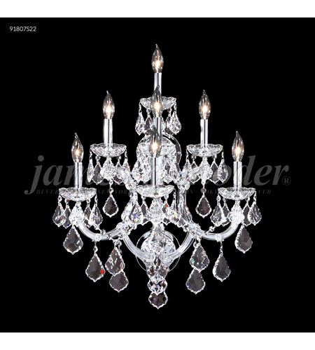 James R. Moder 91807S2X Maria Theresa Grand 7 Light 19 inch Silver Wall Sconce Wall Light, Grand photo