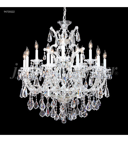 James R. Moder 94735S22 Maria Theresa Royal 16 Light 31 inch Silver Crystal Chandelier Ceiling Light, Royal photo