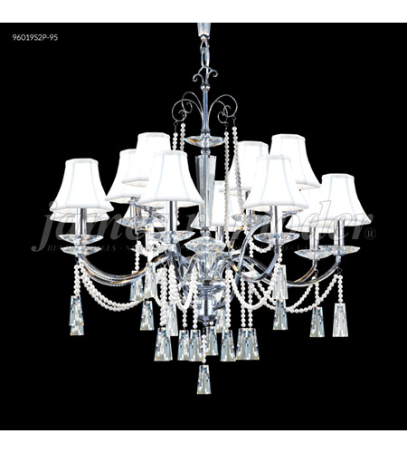 James R. Moder 96019S2P Pearl 12 Light 30 inch Silver Crystal Chandelier Ceiling Light photo