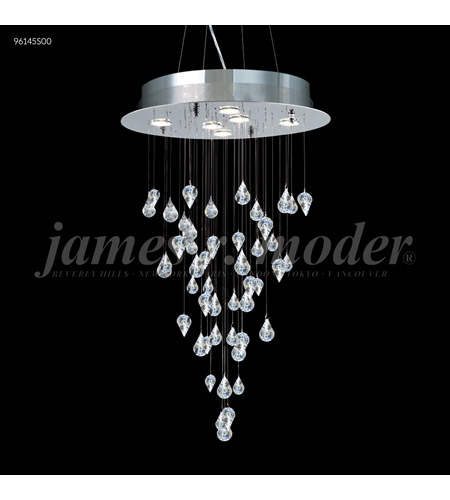 James R Moder 96145s00 Medallion Collection 6 Light 20 Inch Silver Chandelier Ceiling Light