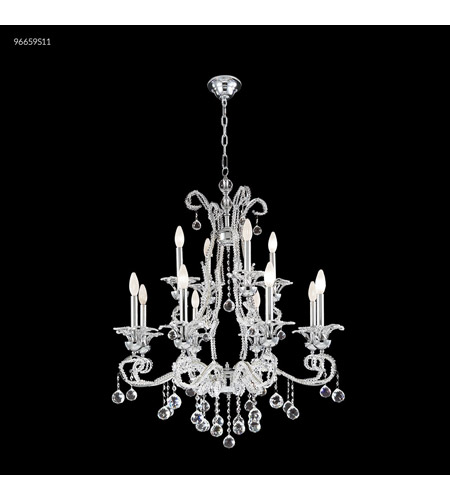James R. Moder 96659S11 Pearl 12 Light 32 inch Silver Crystal Chandelier Ceiling Light photo
