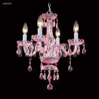 James R. Moder 40824S2R Zoe 4 Light 14 inch Silver Crystal Chandelier Ceiling Light photo thumbnail