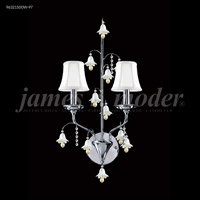 James R. Moder 96321S00W-97 Murano 2 Light 13 inch Silver Wall Sconce Wall Light photo thumbnail