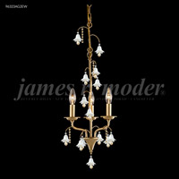 James R. Moder 96323S2GTW Murano 3 Light 12 inch Silver Crystal Chandelier Ceiling Light photo thumbnail
