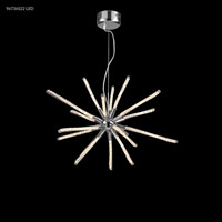 James R. Moder 96736S22LED Pyramid LED 28 inch Silver Crystal Chandelier Ceiling Light photo thumbnail