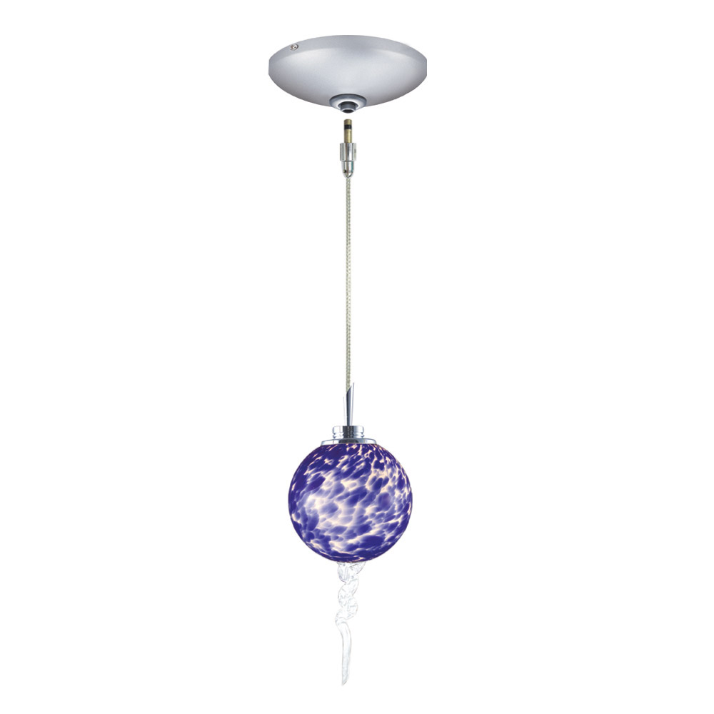 Jesco KIT-QAP221-BU-A Tori 1 Light 4 inch Satin Nickel Mini Pendant Ceiling Light