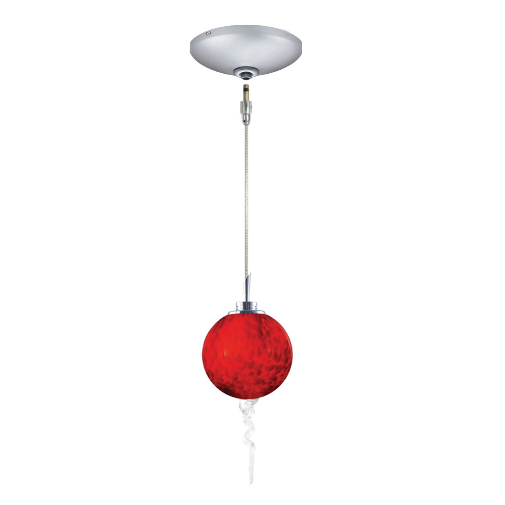 Jesco KIT-QAP221-RD-A Tori 1 Light 4 inch Satin Nickel Mini Pendant Ceiling Light