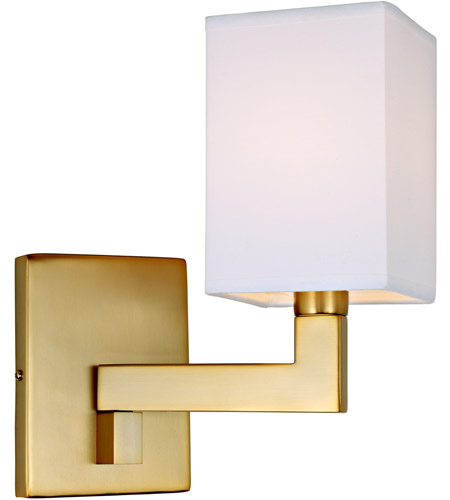 JVI Designs 1263-10 Allston 9 inch 60 watt Satin Brass Swing Arm Wall Sconce Wall Light