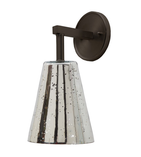 JVI Designs Grand Central 1 Light Wall Sconce in Polished Nickel 1303-15-G1-AM
