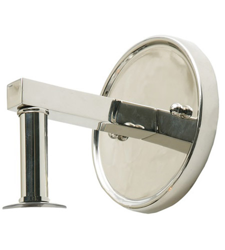 JVI Designs Grand Central 1 Light Wall Sconce in Polished Nickel 1303-15-G5-AM 1303-Backplate-15.jpg