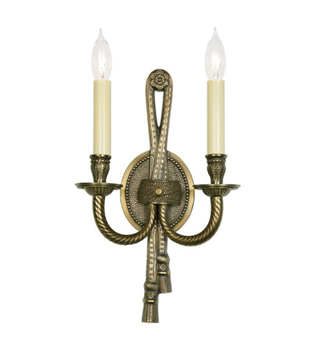JVI Designs 555-15 San Clemente 2 Light 9 inch Polished Nickel Wall Sconce Wall Light