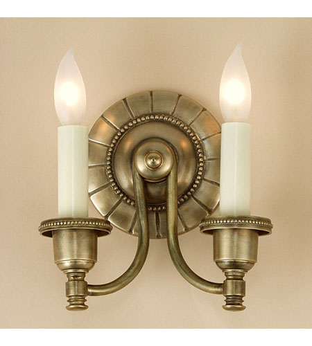 JVI Designs 827-08 Traditional Brass 2 Light 8 inch Oil Rubbed Bronze Wall Sconce Wall Light