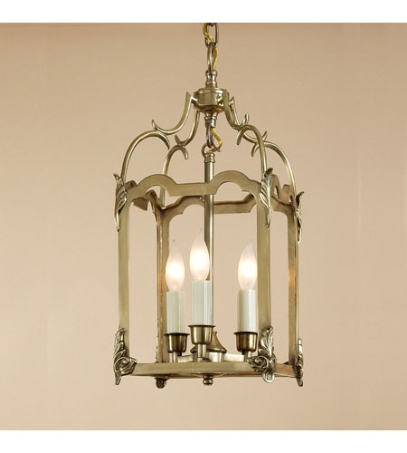 JVI Designs Signature 4 Light Hanging Lantern in Rubbed Brass 943-10