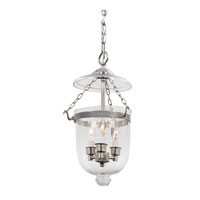 JVI Designs 1008-17 Hundi 3 Light 9 inch Pewter Bell Jar Pendant Ceiling Light photo thumbnail