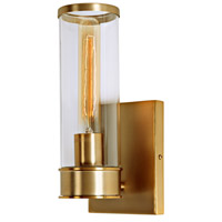 JVI Designs 1231-10 Gramercy 1 Light 5 inch Satin Brass Wall Sconce Wall Light in Rubbed Brass photo thumbnail