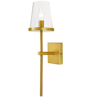 JVI Designs 1274-10 Kent 1 Light 5 inch Satin Brass Wall Sconce Wall Light thumb