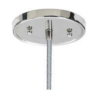 JVI Designs 1300-15-G1 Grand Central 1 Light 6 inch Polished Nickel Pendant Ceiling Light 1300-Canopy-15.jpg thumb