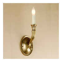 JVI Designs Contemporary 1 Light Wall Sconce in Rubbed Brass 229-10 thumb