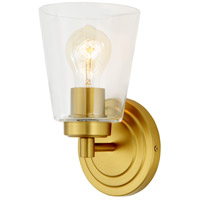 JVI Designs 461-10 Wilshire 1 Light 5 inch Satin Brass Bathroom Wall Sconce Wall Light thumb
