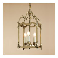 JVI Designs Signature 4 Light Hanging Lantern in Rubbed Brass 943-10 thumb