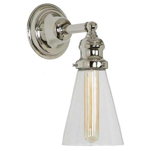 JVI Designs 1210-15-S10 Union Square 1 Light 5 inch Polished Nickel Wall Sconce Wall Light