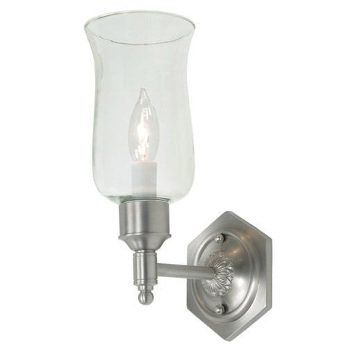 JVI Designs 324-17 Traditional Brass 1 Light 4 inch Pewter Wall Sconce Wall Light